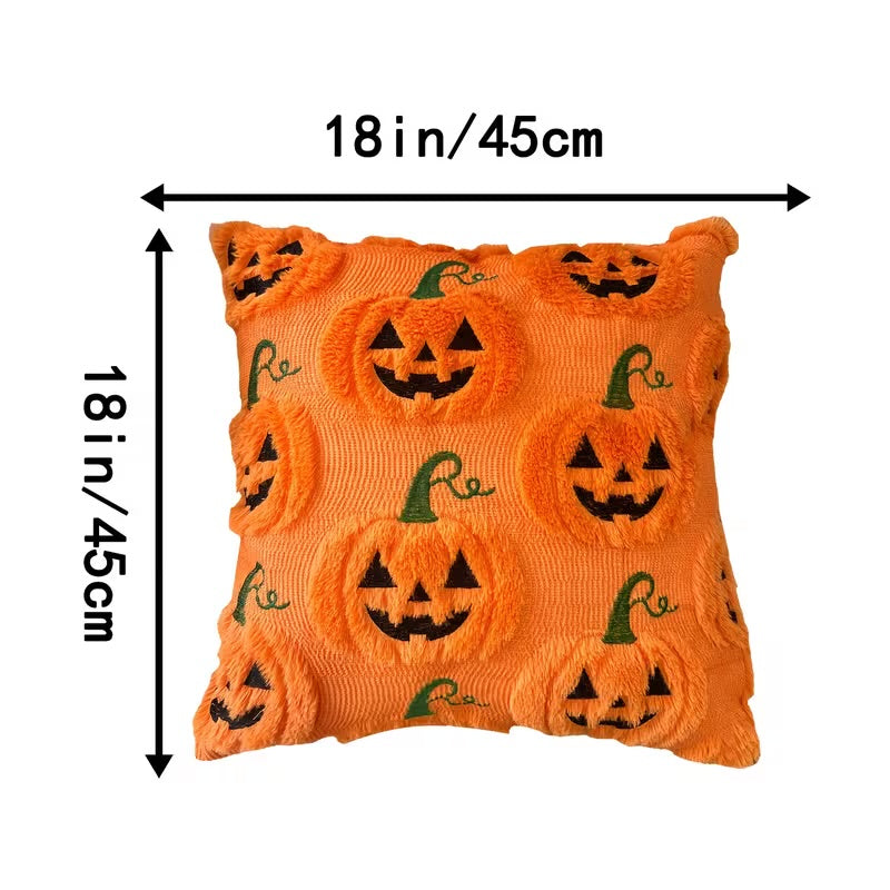Taie d’oreiller citrouille 2D Halloween