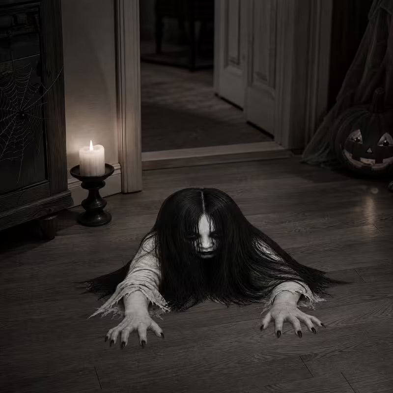 Autocollant de sol Halloween effet monstre